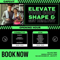 Modern Gym Promotion Instagram Post