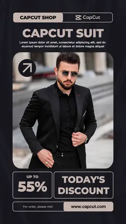 Today's Discount Suit Fashion Industry Promotion instagram story