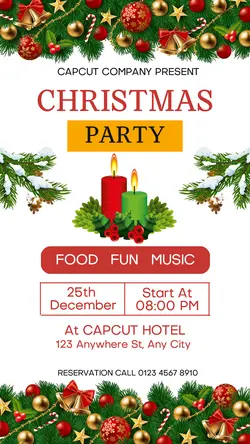 Christmas Party Invitation Insta Story