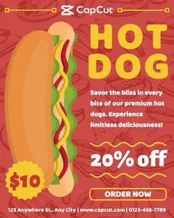 Food HotDog Promotion Instagram Portrait