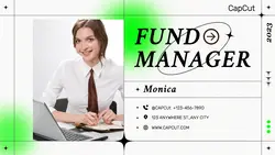 Financial Fund manager Social cards Minimalist