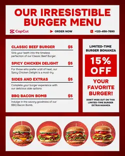 Food Burger Menu Instagram Post 4