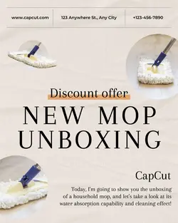 Home decor Mop Unpacking Minimalism