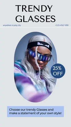 Trendy Glasses Discount Tiktok Post