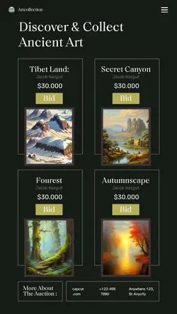 Landscape Art Auction For Home Decoration Display