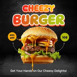 E-commerce Cheez Burger product display