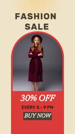 New Year Fashion Sale TikTok Special Edition single model