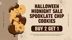 Halloween Midnight Sale Twitter Post