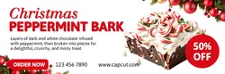 Christmas Peppermint Bark Promotion Twitter Header