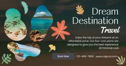 Dream Destination Travel Facebook App Ad