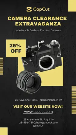 Electronic Mirrorless Camera Sale 