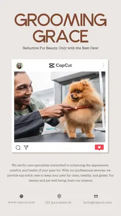 Grooming Grace Instagram Story