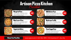Food and Beverage Menu Pizza Facebook Cover