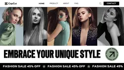 White and Black Modern UI Fashion Store Website