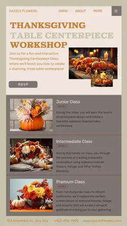 Thanksgiving Table Centerpiece Instagram Story