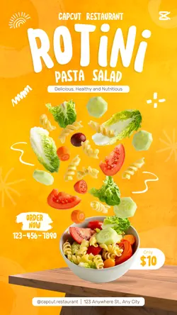 Rotini Pasta Salad Promotion Intagram Story Post