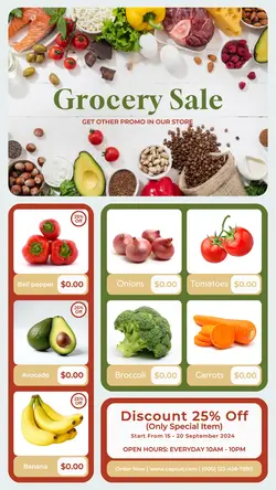 grocery fresh sale instagram story