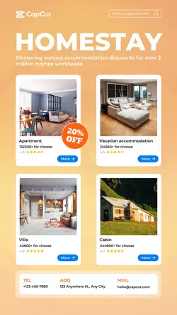 Tourism Promotion Homestay Evaluation simple style