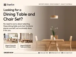 Furniture Dining Table and Chair Promotion