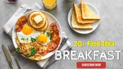 Youtube Thumbnail Food  Review Breakfast 
