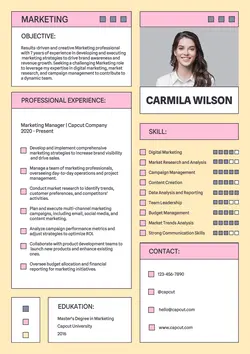 Business Resume Marketing