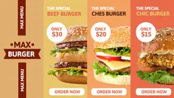 Food Burger Menu Page
