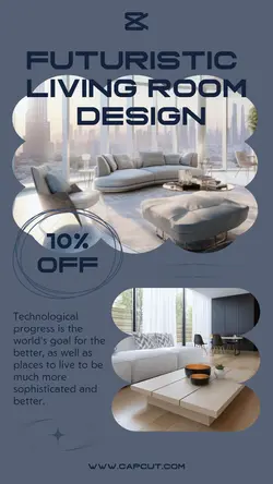 Household Futuristic Living Room Promotion