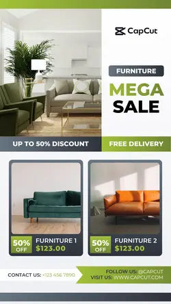 Furniture & Decor - Furniture Mega Sale - Instagram Story