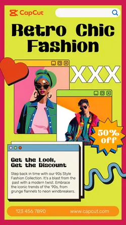 Retro Chic Fashion Promotion TikTok Post