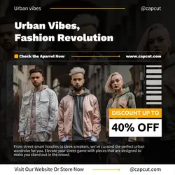 Fashion streetwear instagram Post