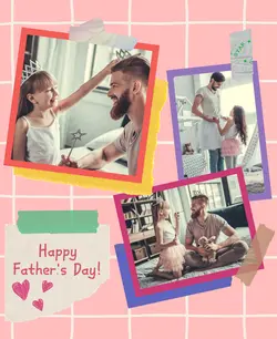 Non-marketing Photo Collage father's day