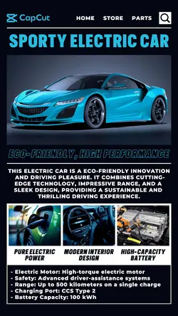 Other Sporty Electric Car Product Display TikTok