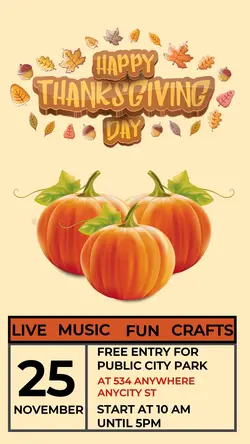 Thanksgiving Display For Tiktok Post