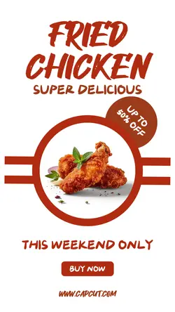 Fried Chicken Sale Instagram Story