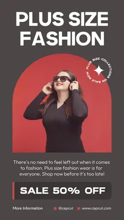 Dark Grey Modern Plus Size Fashion TikTok