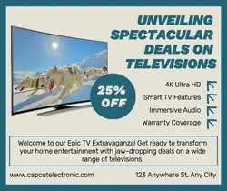 Electronic Television Sale Promotion Facebook Post