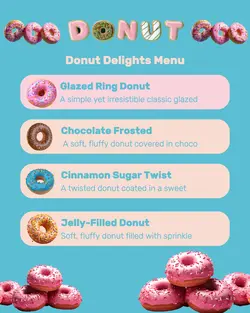 Donut Delights Menu
