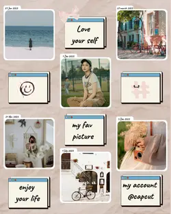 Non-Marketing Personal Sharing Photo Collage For Moment