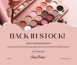Beauty Eyeshadow Promotion Facebook Post