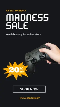 Cyber Monday online sale instagram story