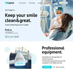 Medical teeth Whitening Promotion Minimalist