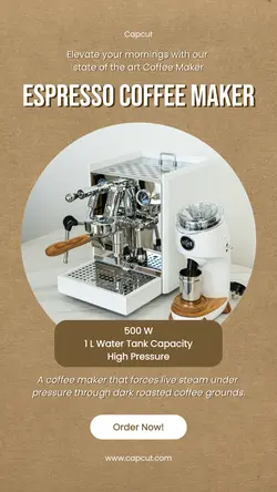 Electronic Drip Coffee Maker Product Display