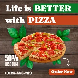 Pizza for Sale - Instagram Post