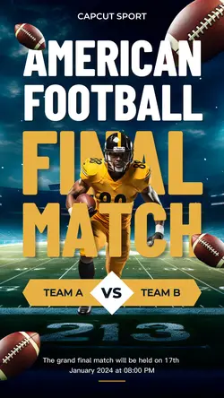 American Football Match Instagram Story