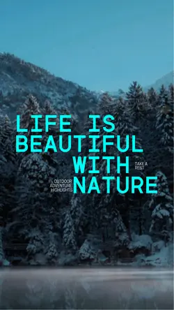 Natural Scenery Travel Vlog Youtube Thumbnail 