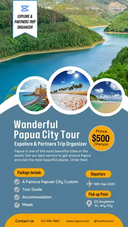 Trip Organizer Travel Destination Instagram story