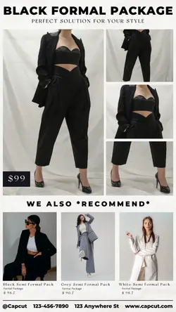 Fashion Black Formal Package Display Instagram Stories 