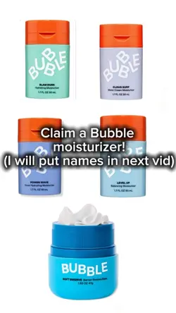 Claim a moisturizer!