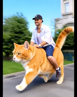 Riding a fat cat 