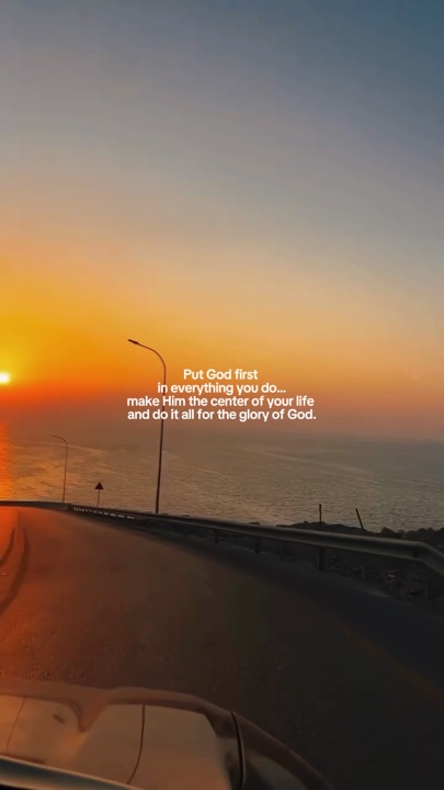 Coloque Deus em primeiro lugar